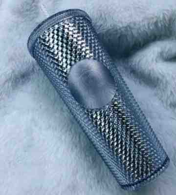Starbucks 2019 Holiday Venti Bling Platinum Silver Studded Cold Cup Tumbler NEW - Sold on eBay Nov, 8th 2019 for $31.00