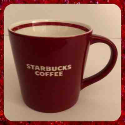 Starbucks 2010 Big Red Abbey Stripe Mug/Cup Laser Etched  White Font Never Used! - Sold on eBay Nov, 8th 2019 for $15.99