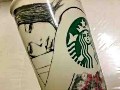 Starbucks 2013  Charlotte Robson Coffee Mug Fashion Designer Tumbler 12 oz - Sold on eBay Nov, 8th 2019 for $19.50