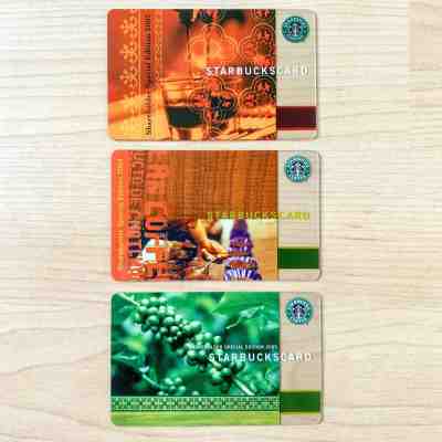 STARBUCKS Shareholder Special Edition Gift Card Lot - 2003 2004 2005 PIN Intact - Sold on eBay Nov, 8th 2019 for $26.00