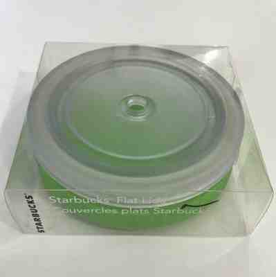 2 BRAND NEW Starbucks Flat Lids GREEN & FROSTED CLEAR Fit Any Cold-to-Go Tumbler - Sold on eBay Nov, 8th 2019 for $21.99