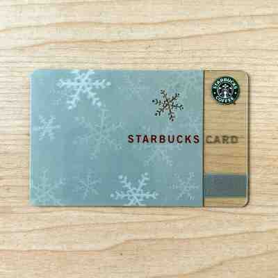 STARBUCKS Snowflake - First Ever Holiday Gift Card 2001 - Unused w/ PIN Intact - Sold on eBay Nov, 8th 2019 for $61.00