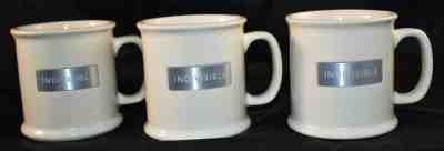 Starbucks Coffee Mugs 14 oz Ivory Metal Plaque engraved "INDIVISIBLE" Set of 3 - Sold on eBay Nov, 8th 2019 for $20.00