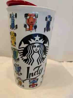 Starbucks Indy 500 Race Car Indianapolis Travel Cup 12oz Red Lid 2016 Clean Euc - Sold on eBay Nov, 8th 2019 for $42.00