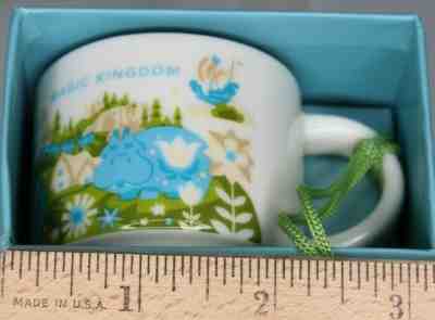 Starbucks Disney MAGIC KINGDOM 2oz mug ORNAMENT YAH You Are Here FANTASYLAND WDW - Sold on eBay Nov, 8th 2019 for $19.50