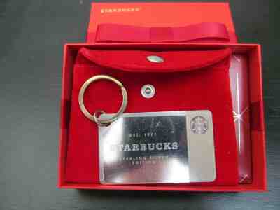 Starbucks Silver Card Limited Edition Gift Keychain***** no Value       NIB - Sold on eBay Nov, 8th 2019 for $81.00