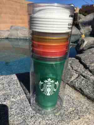 Starbucks Reusable Cup 2018  Collection 16 oz With Lids New Rare Holiday - Sold on eBay Nov, 8th 2019 for $15.99