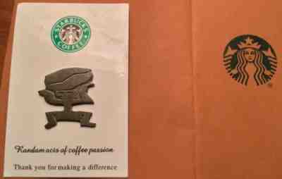 Rare Starbucks Partner Apron Pin  random Acts Of Coffee Passion - Sold on eBay Nov, 8th 2019 for $39.95