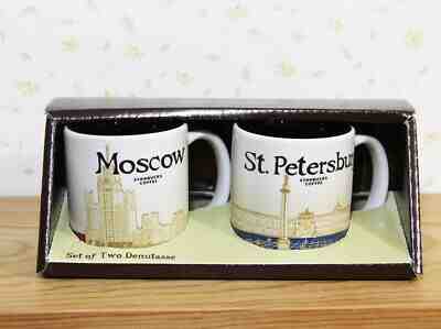 Lot of 2  Starbucks City collection Demitasse Mug  / Moscow , St.Petersburg /3oz - Sold on eBay Nov, 8th 2019 for $25.00