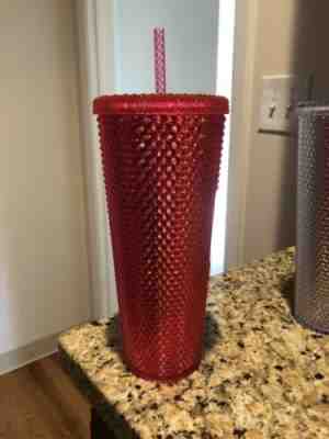 NEW 2019 Starbucks Bling Hot pink Studded Venti Cold Cup Tumbler brand new RARE - Sold on eBay Nov, 8th 2019 for $29.30