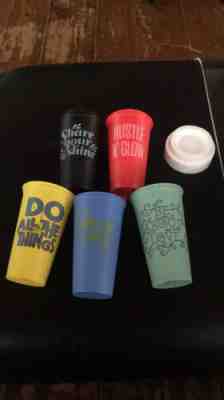 5 Pack STARBUCKS Reusable Plastic Coffee Cup Collection 16oz  BPA Free - Sold on eBay Nov, 8th 2019 for $20.50