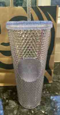 NEW HOLIDAY CHRISTMAS 2019 Starbucks Studded tumbler Silver RARE FREE SHIPPING!! - Sold on eBay Nov, 8th 2019 for $32.00