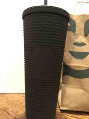RARE 2019 Starbucks Matte Black Siren Reusable Studded Cold Cup Tumbler W/SKU - Sold on eBay Nov, 8th 2019 for $64.99