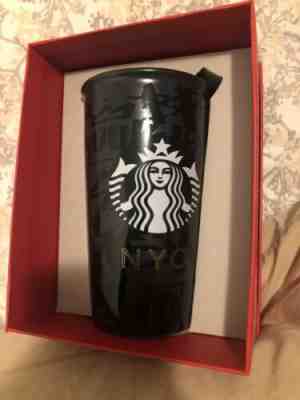 Starbucks NYC NEW YORK Ceramic Tumbler Travel Cup 12 Oz 2015. NWT! - Sold on eBay Nov, 8th 2019 for $42.00