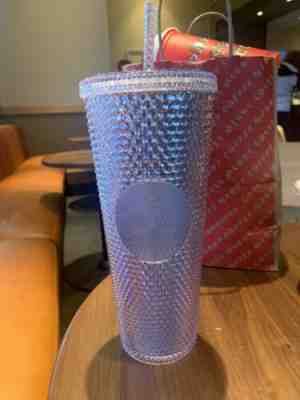 NEW!STARBUCKS 2019 Venti Bling Platinum  Studded Cold Cup WINTER HOLIDAY - Sold on eBay Nov, 8th 2019 for $39.95