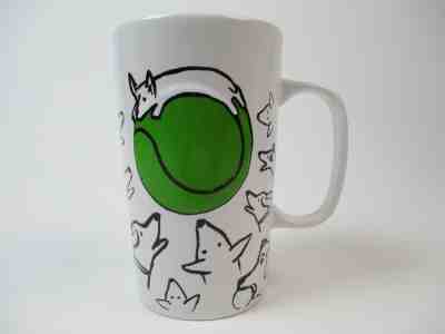 Starbucks 2015 Dog And Green Tennis Ball Ceramic Mug 16 Oz Preowned - Sold on eBay Nov, 8th 2019 for $28.00