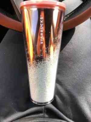 Starbucks Holiday 2019 Cascading Snow Glitter Rose Gold Tumbler - Sold on eBay Nov, 8th 2019 for $15.00