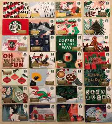 50 NEW STARBUCKS 2019 CHRISTMAS ???? HOLIDAY GIFT CARDS 44 - Sold on eBay Nov, 8th 2019 for $24.95