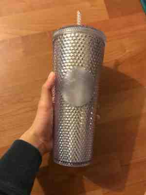 Starbucks Studded Tumbler Silver  - Sold on eBay Nov, 8th 2019 for $40.00