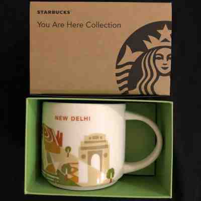 Starbucks New Delhi India You Are Here Coffee Mug 14oz Cup YAH Series NIB