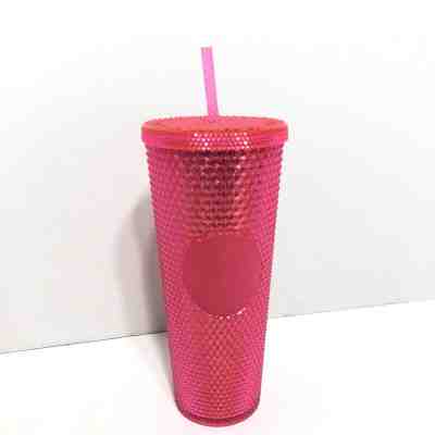 Starbucks Cup Holiday 2019 Venti Studded Tumbler with Straw Neon Pink 24 oz NEW - Sold on eBay Nov, 8th 2019 for $43.77