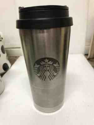 2010 Starbucks Stainless Steel Travel Tumbler - Embossed Logo 16 oz - Sold on eBay Nov, 8th 2019 for $19.99