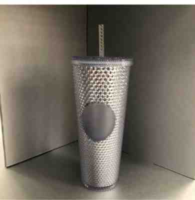 Starbucks 2019 PLATINUM Studded Tumbler Venti 24oz Holiday *IN HAND* - Sold on eBay Nov, 8th 2019 for $34.99