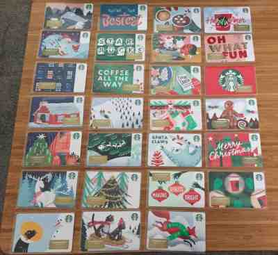 44 NEW STARBUCKS 2019 CHRISTMAS HOLIDAY GIFT CARDS LOT - Sold on eBay Nov, 7th 2019 for $24.99