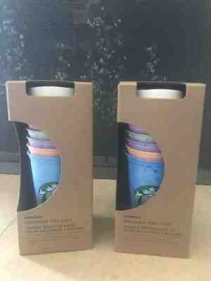 2019 Starbucks Reusable Hot Cups 2 Boxes Of 6/with Lids Marble Collections. - Sold on eBay Nov, 7th 2019 for $20.00