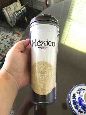 STARBUCKS Mexico Brown 16 Ounce To Go Travel Tumbler Mug - Sold on eBay Nov, 7th 2019 for $26.95