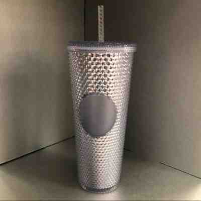 NEW 2019 Starbucks Bling Platinum Studded Venti Cold Cup Tumbler brand new RARE! - Sold on eBay Nov, 7th 2019 for $24.00