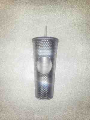 NEW 2019 Starbucks Bling Platinum Studded Venti Cold Cup Tumbler brand new RARE - Sold on eBay Nov, 7th 2019 for $30.00
