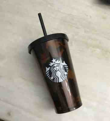 ?? Starbucks Tortoise Shell Cold Cup Tumbler To Go 16 oz Mocha Fall Halloween - Sold on eBay Nov, 7th 2019 for $27.90