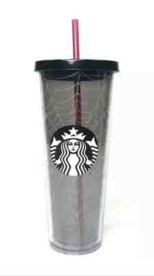 New Starbucks 2019 Glitter Spiderweb Limited Edition Tumbler Cup Halloween Fall - Sold on eBay Nov, 7th 2019 for $35.00