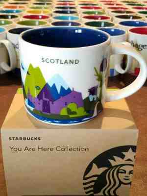 rare mugs Starbucks SCOTLAND You Are Here (YAH) 14 oz mug with SKU tag - Sold on eBay Nov, 7th 2019 for $47.95