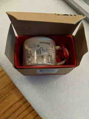 Starbucks Chicago Christmas You Are Here  2 Ounce City Mug Holiday Ornament - Sold on eBay Nov, 7th 2019 for $16.99