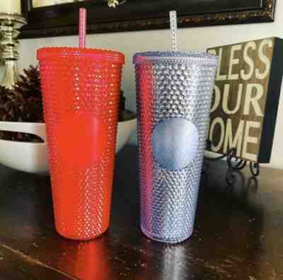 WINTER CHRISTMAS 2019 STARBUCKS PLATINUM BLING STUDDED TUMBLER CUP 24oz HOLIDAY - Sold on eBay Nov, 7th 2019 for $22.10