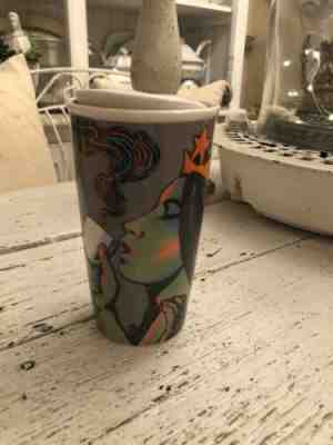 Starbucks Siren Mermaid Travel Tumbler Coffee Mug W/Lid Excellent - Sold on eBay Nov, 7th 2019 for $19.95