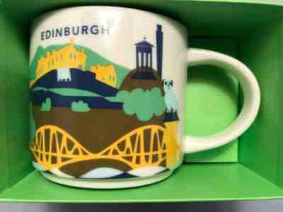 rare mugs Starbucks EDINBURGH You Are Here (YAH) 14 oz mug with SKU tag - Sold on eBay Nov, 7th 2019 for $45.00