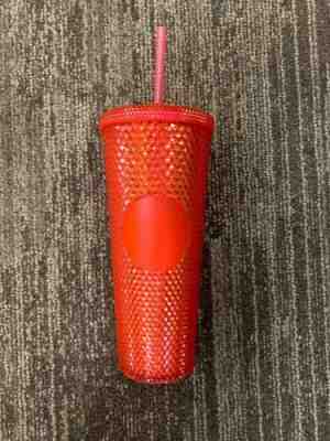 Starbucks Studded Tumbler Neon Pink 2019 Holiday Winter Shiny Cold Cup 24oz  - Sold on eBay Nov, 7th 2019 for $40.00