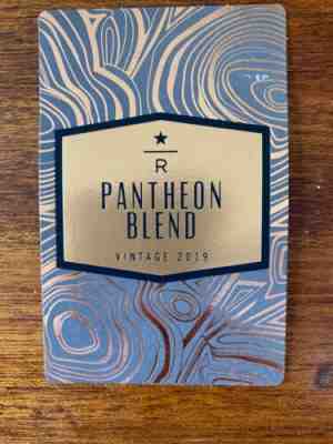 Starbucks Reserve Store - Pantheon 2019 Coffee Taster Card - NRMN/TMINT !!!!! - Sold on eBay Nov, 7th 2019 for $17.99