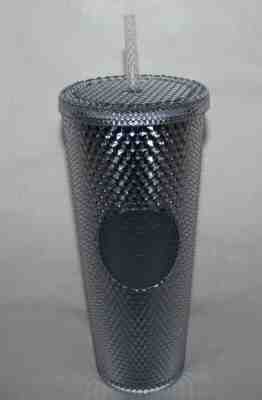 NEW Starbucks Venti Platinum Silver Stud Tumbler Cup 2019 Holiday Christmas  - Sold on eBay Nov, 7th 2019 for $38.99