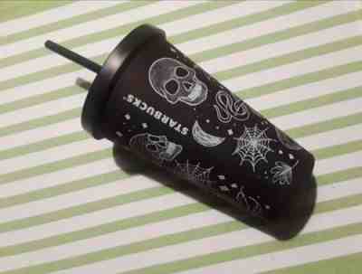 2019 Starbucks Halloween Skull Tumbler 16oz Purplish Black Purple - Sold on eBay Nov, 7th 2019 for $49.99