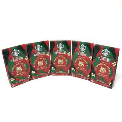 Starbucks Via Christmas Blend Vintage 2019 Instant Coffee 5 Boxes RESERVED  - Sold on eBay Nov, 7th 2019 for $99.00