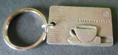 STARBUCKS Original COFFEE CUP CARD METAL KEY CHAIN  *Mint/Near Mint* - Sold on eBay Nov, 7th 2019 for $24.95