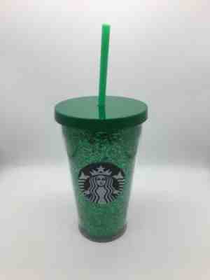 Starbucks 2018 Holiday Limited Edition Green Glitter Tumbler Cold Cup 16oz New  - Sold on eBay Nov, 7th 2019 for $23.95