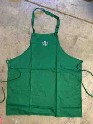 Same Day Shipping Starbucks Coffee Green Apron - New - Halloween Costume Barista - Sold on eBay Nov, 7th 2019 for $21.00