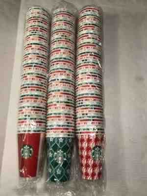 150 NEW Starbucks Holiday Logo Disposable Paper Cups Christmas - Sold on eBay Nov, 7th 2019 for $37.00