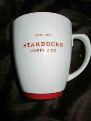 2007 Starbucks Est. 1971 Abbey Bistro Red & White Coffee Mug ~~Ships FREE~~16 oz - Sold on eBay Nov, 7th 2019 for $24.99