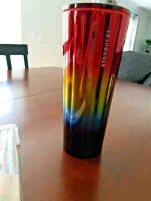 Starbucks Stainless Steel  Rainbow Cold Cup Tumbler  Summer 2019  - Sold on eBay Nov, 7th 2019 for $21.99